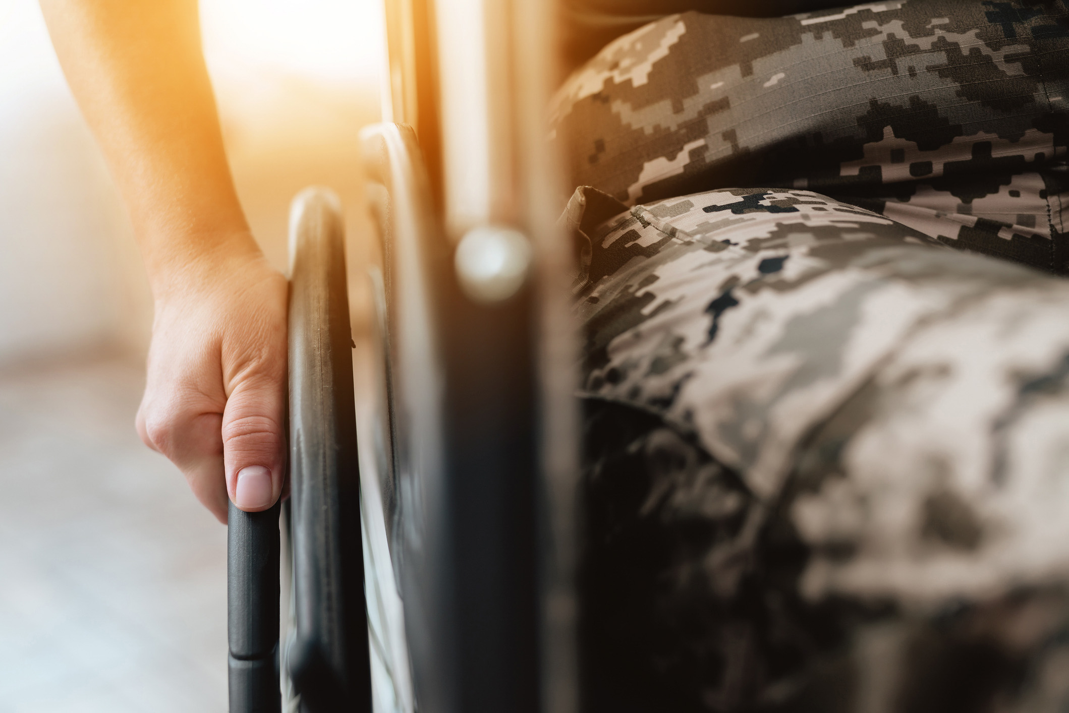Veteran in a wheelchair