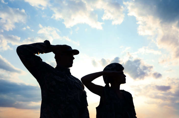 military salute