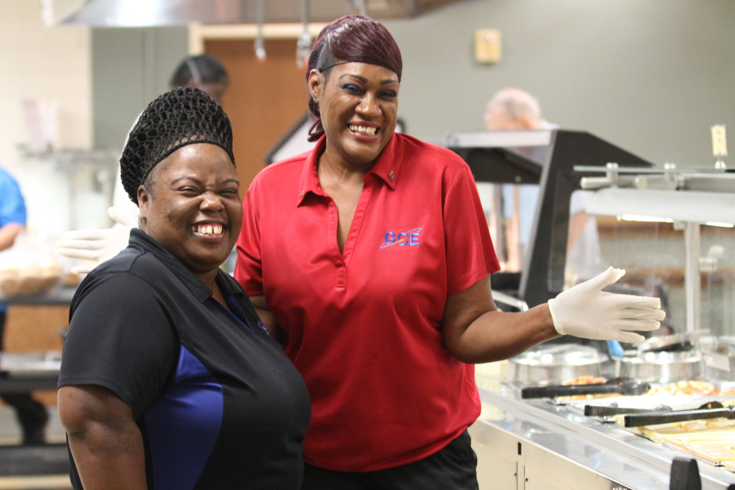 Food service staff from Navy Seabees