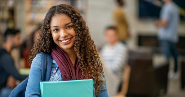 student smiling
