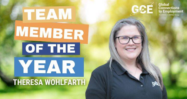 Theresa Wohlfarth, GCE Team Member of the Year
